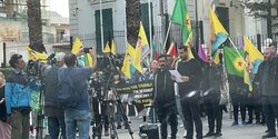 В Лимассоле курдская диаспора провела митинг против турецкой агрессии в отношении Сирии и Ирака