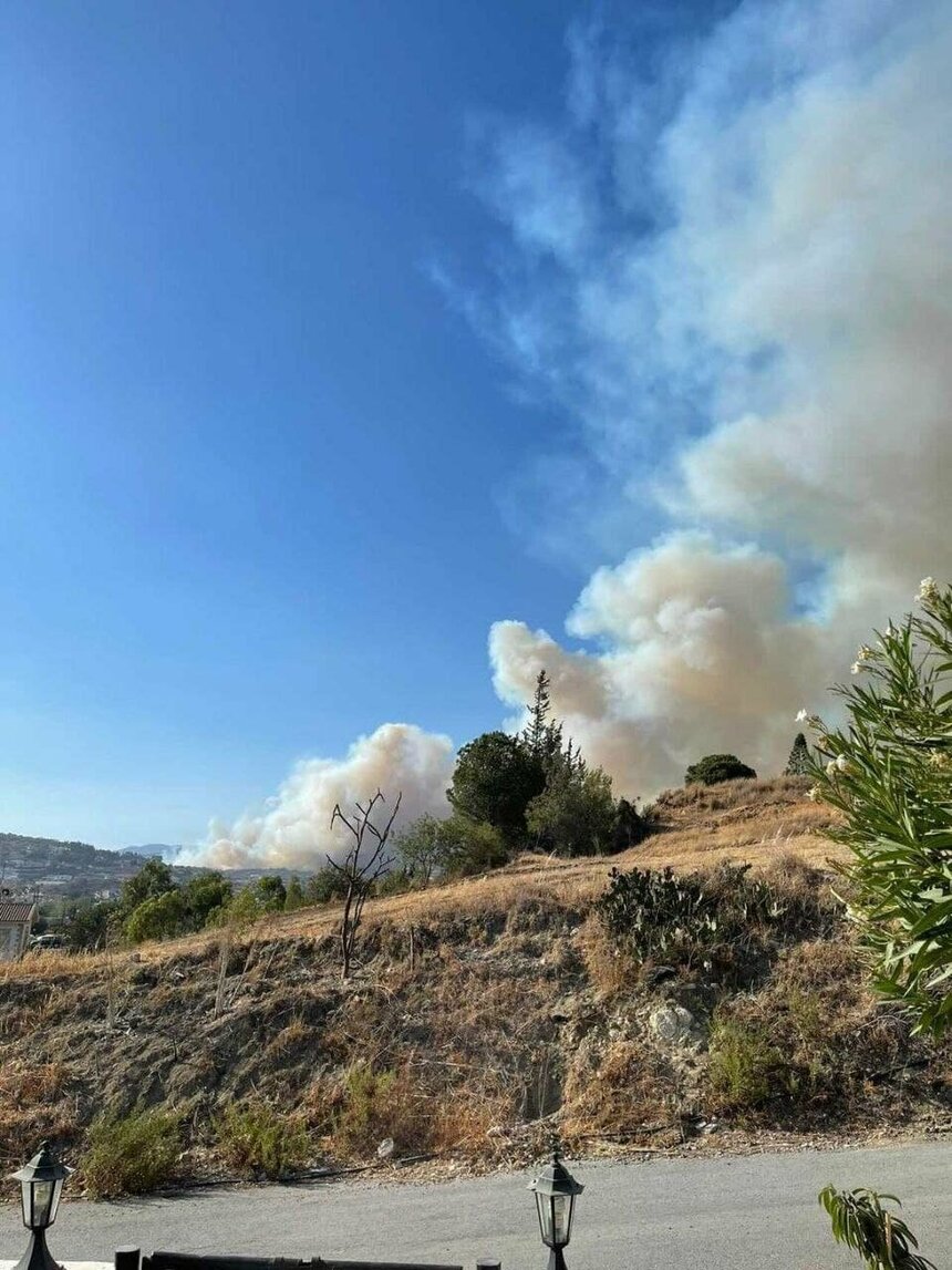На Кипре бушует сильный пожар: фото 2