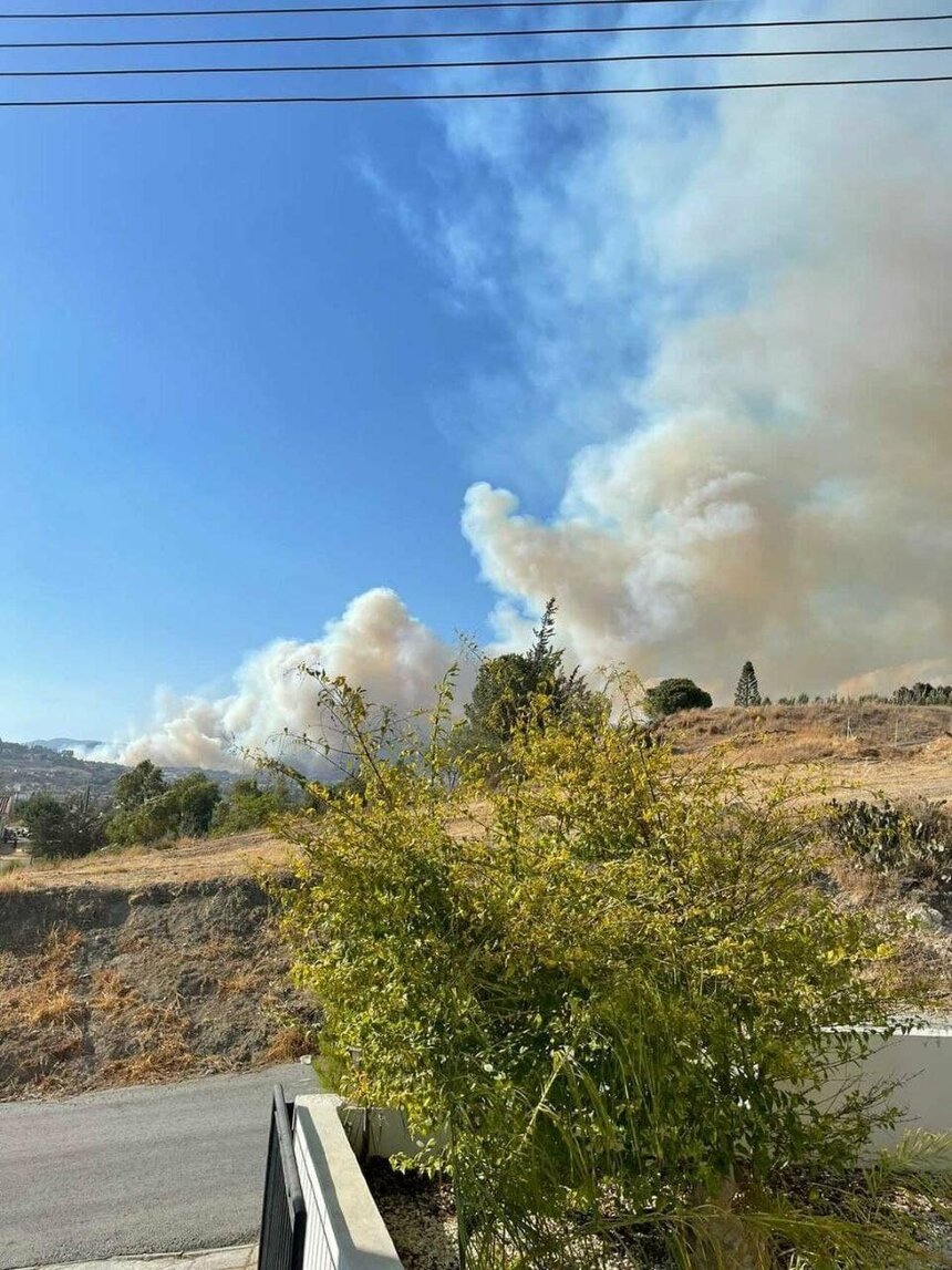 На Кипре бушует сильный пожар: фото 3