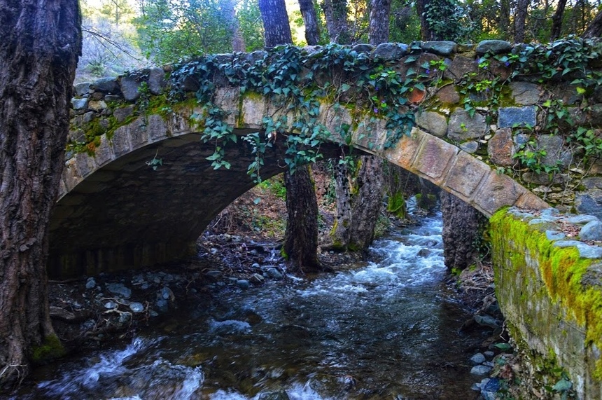Средневековый мост на природной тропе Милия: фото 31