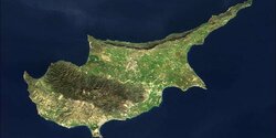 Роскосмос опубликовал новое фото Кипра из космоса