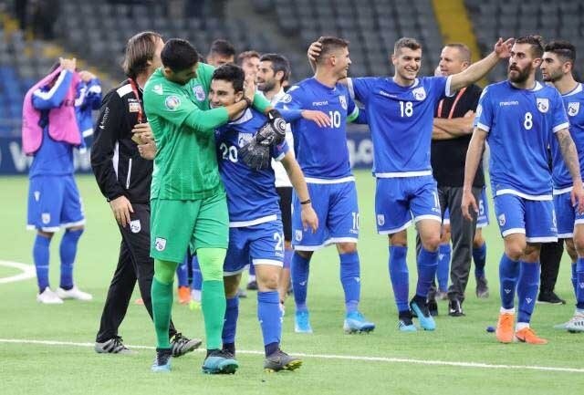Сборная Кипра сыграла со сборной Казахстана в памятном выездном матче
