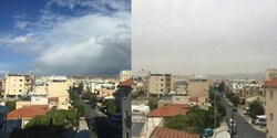 На Кипр обрушилась пылевая буря из Африки