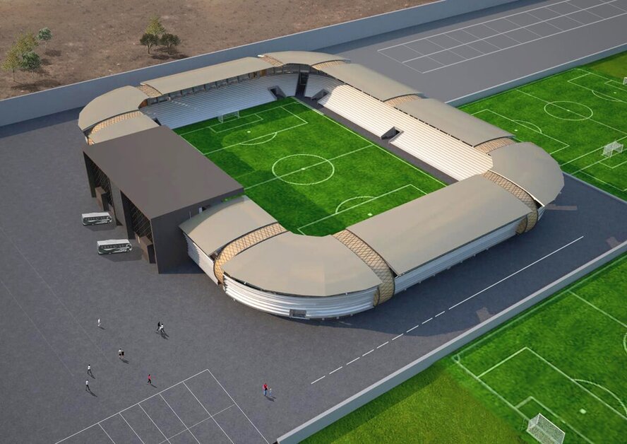 В Лимассоле кипит работа по строительству нового суперсовременного футбольного стадиона