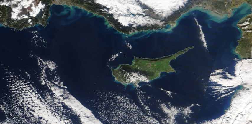 Это невероятно! Кипр из космоса до и после «Эвридики»