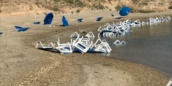 Ужасный акт вандализма на пляже Глики Неро в Паралимни ( фото+видео)