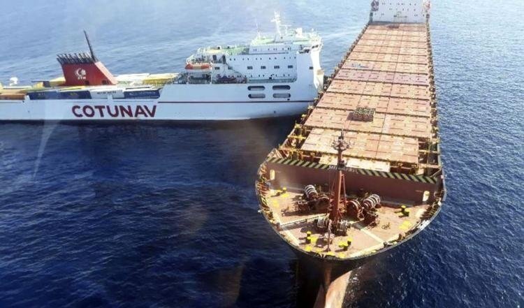 Кипрское судно столкнулось с кораблем Туниса в средиземном море