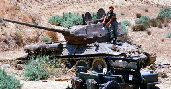 Советские танки на Кипре (Кирения)