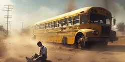На Кипре во время движения по трассе у школьного автобуса оторвалось колесо