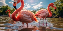 Фламинго не хотят улетать с озера Паралимни
