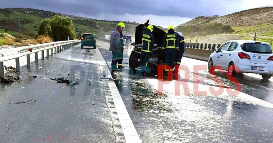 Кипр, дождь, аварии (фото)