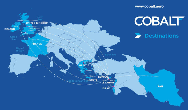 Самолет новой кипрской авиакомпании Cobalt airline совершил первый тестовый рейс