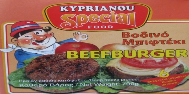 В магазинах Кипра продают говяжьи котлеты с 64% свинины