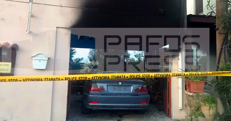 В Пафосе сожгли автомобиль владельца онлайн-газеты (фото)