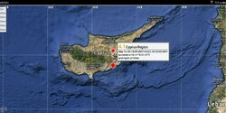 На Кипре ночью случились два небольших землетрясения