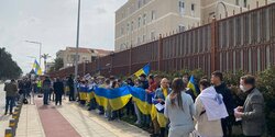 В Никосии прошел митинг против войны в Украине