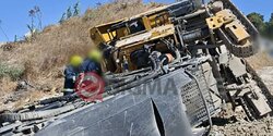 В Пафосе рабочих придавило асфальтофрезерным станком