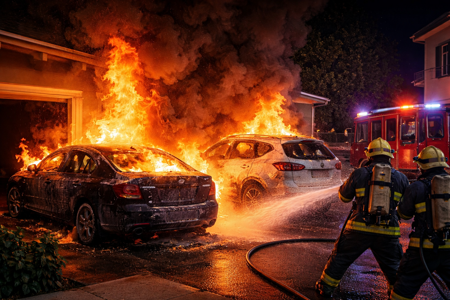 В Лимассоле продолжаются поджоги машин!
