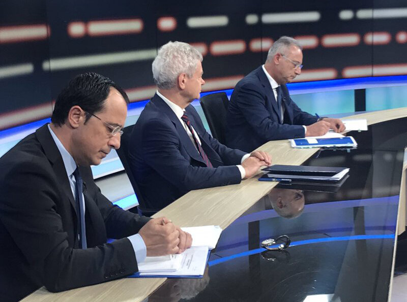 Жесткая полемика на первых публичных теледебатах претендентов на пост президента Кипра
