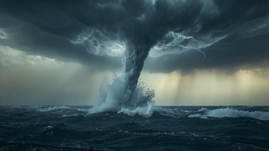 У побережья Лимассола прогулялся водяной смерч