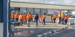 Работники порта Лимассола вышли на митинг