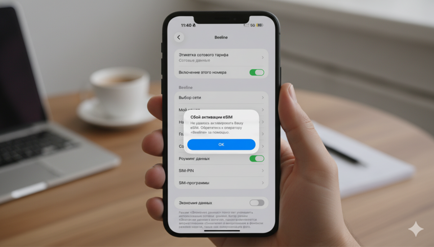 У россиян на Кипре перестала активироваться eSIM
