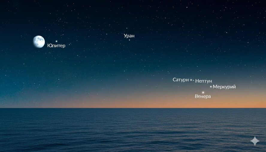 Редкий парад планет в феврале 2026