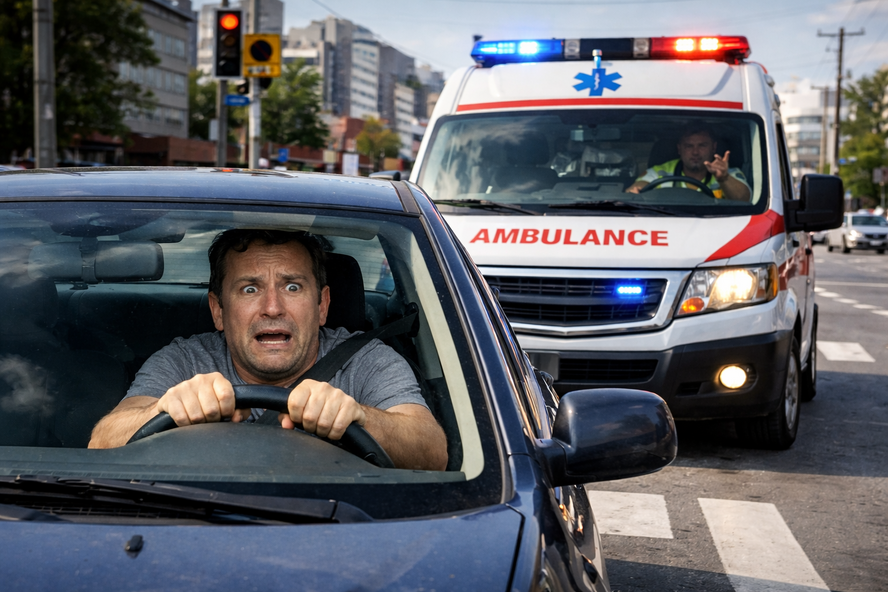 Кипрские водители перестали пропускать машины скорой помощи из-за страха получить штраф