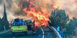 Пожарных на Кипре забросали камнями