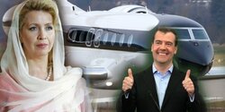 Самолет жены Медведева совершил посадку на Кипре