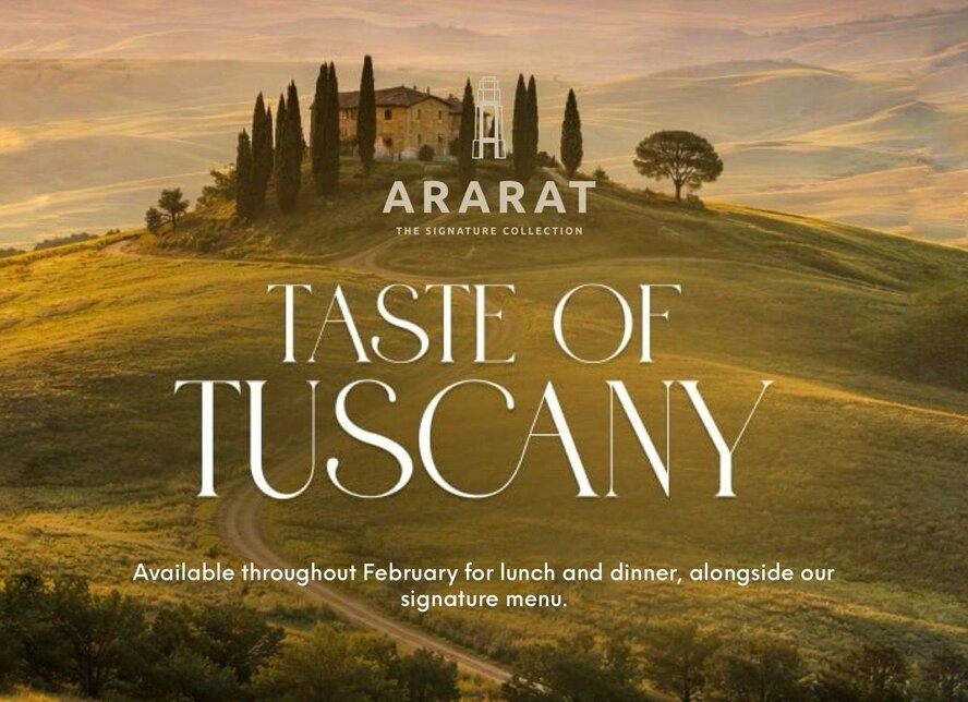 Не пропустите гастрономическое путешествие по Италии вместе с ARARAT – The Signature Collection