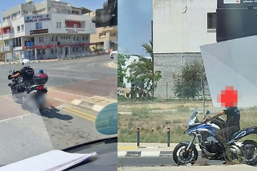 Спецотряд полиции Кипра по борьбе с нарушителями ПДД сам нарушает правила