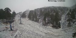 На Кипре в Троодосе снова выпал снег