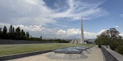 Кипрские ели на Аллее памяти мемориала Геноцида армян в Ереване