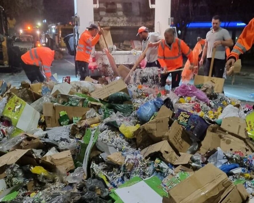 После карнавала на Кипре собрали 43 тонны мусора