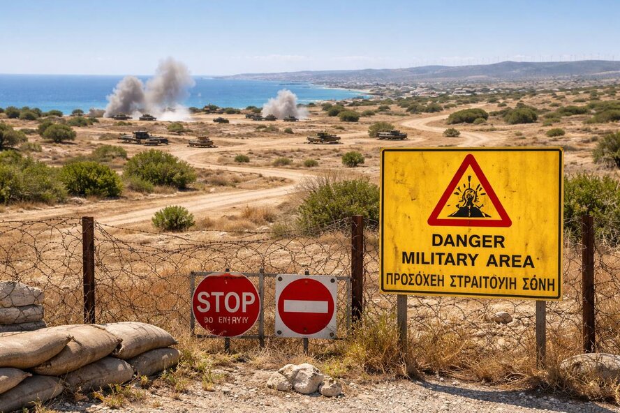 В феврале на Кипре в Кити пройдут учения: возможны громкие взрывы и стрельба