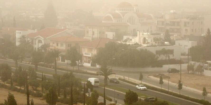 На Кипре снова повышена концентрация пыли в воздухе