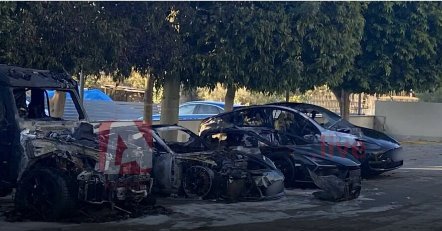 В Лимассоле произошел массовый поджог автомобилей класса люкс