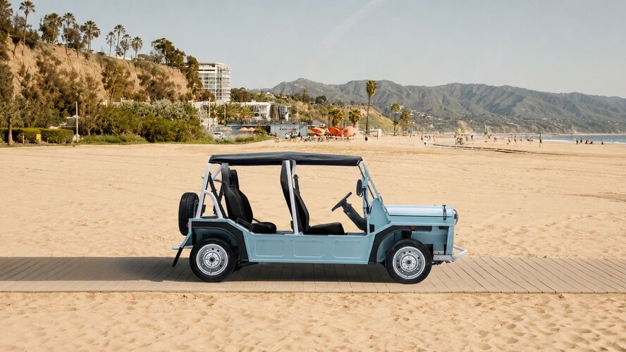 Электрический MOKE: культовый пляжный автомобиль появится на Кипре