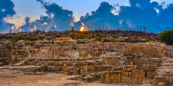 Руины святилища, посвященного богу врачевания Асклепию, в Пафосе