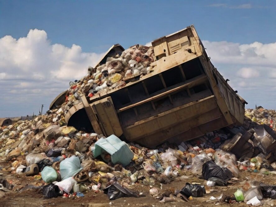 Деревню Пиргос превращают в свалку для мусора