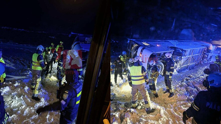 Автобус с игроками сборной Кипра по гандболу перевернулся в Эстонии