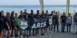 ФК «Арис» провел генуборку муниципального пляжа Лимассола