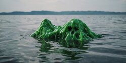В море у берегов Пафоса появились сгустки загадочной белой и коричневой слизи