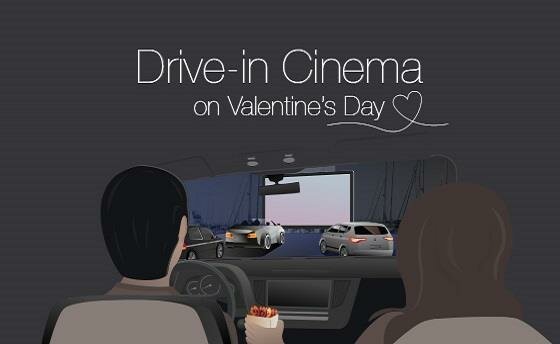 В Лимассол Марине на День Святого Валентина будут организован драйв-ин кинотеатр