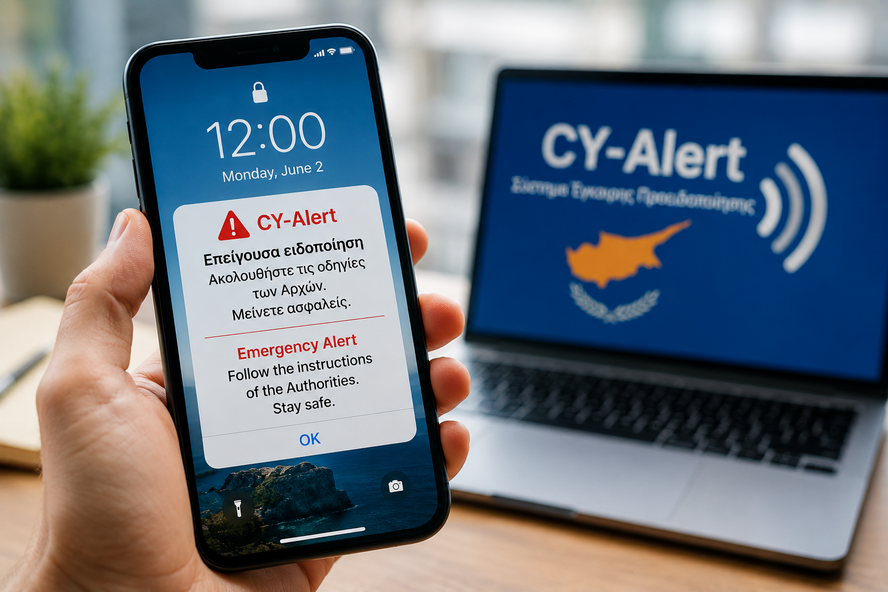 Кипр запускает систему экстренных оповещений CY-Alert