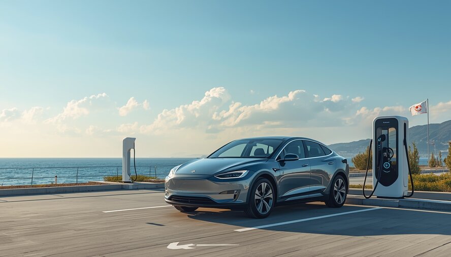 Парковка на местах для зарядки электромобилей обойдется кипрским водителям в 85 евро