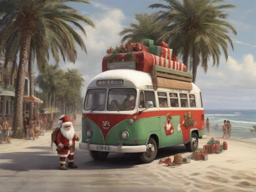 Санта-Клаус проедет на автобусе по Лимассолу и раздаст подарки!