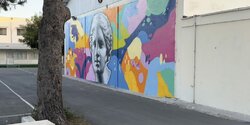 Граффити с Афродитой украсило школу Ланитео в Лимассоле