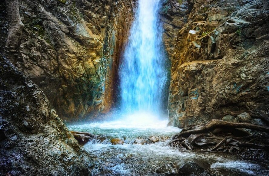 Водопад Милломерис (Waterfall Millomeris, Καταρράκτης Μιλλομέρη)